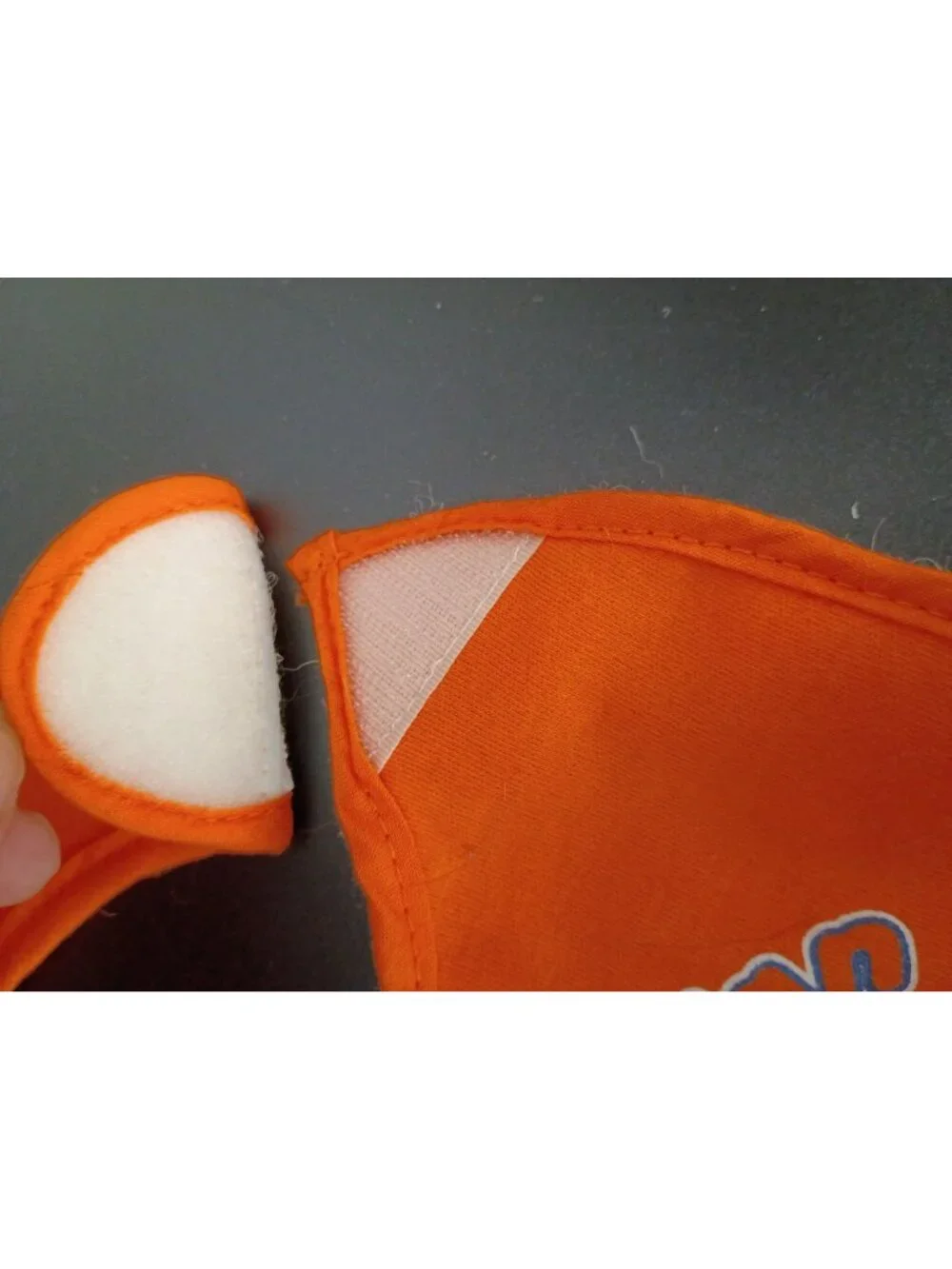 Lil Tigers Fan Auburn University Baby Bib With Closure - Orange & Blue Cotton Po